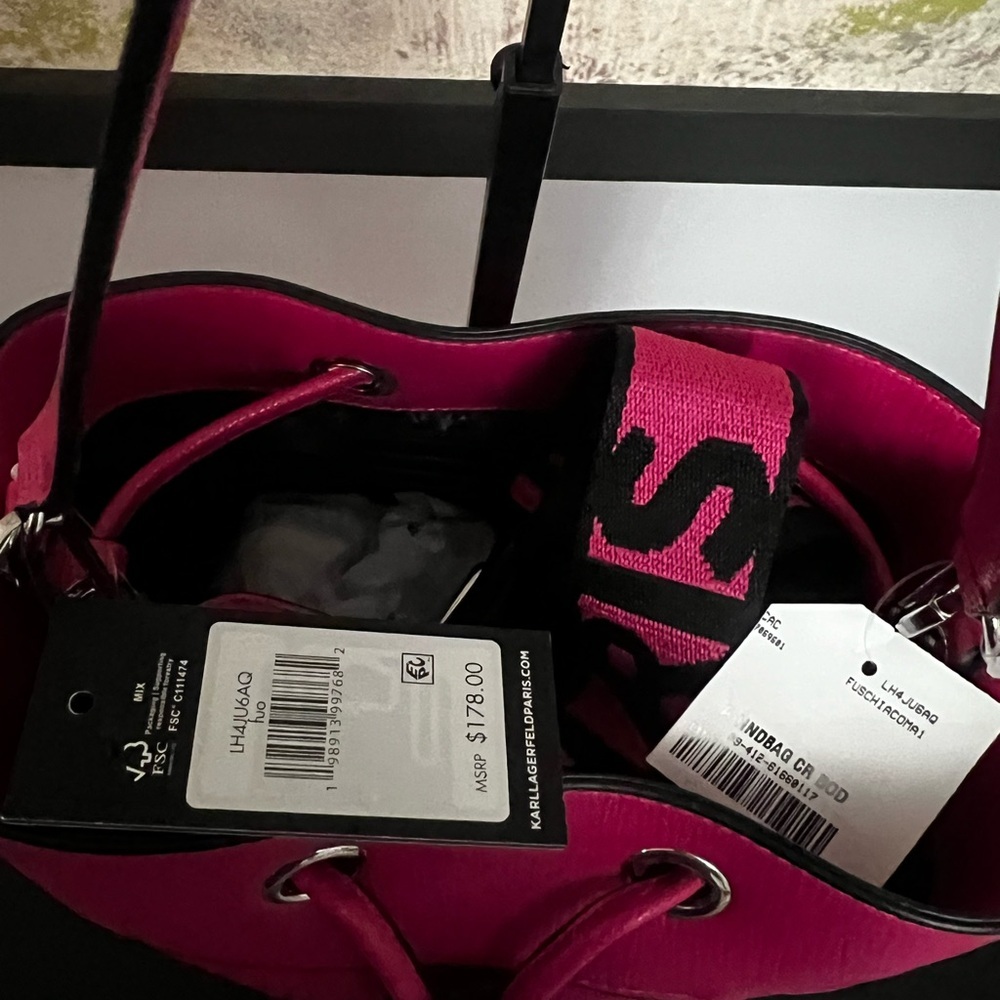 Karl Lagerfeld Bucket Adele Bag NWT - Picture 5 of 12